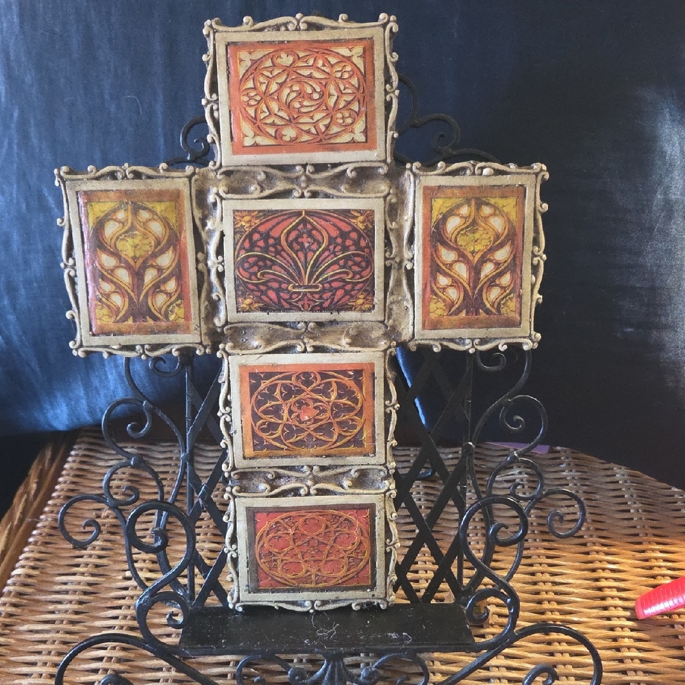Ornate Decorative Cross with Intricate Patterns